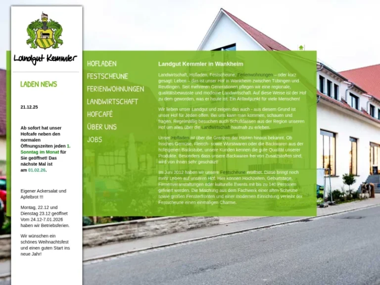 Landgut Kemmler - Baden-Württemberg in Tübingen