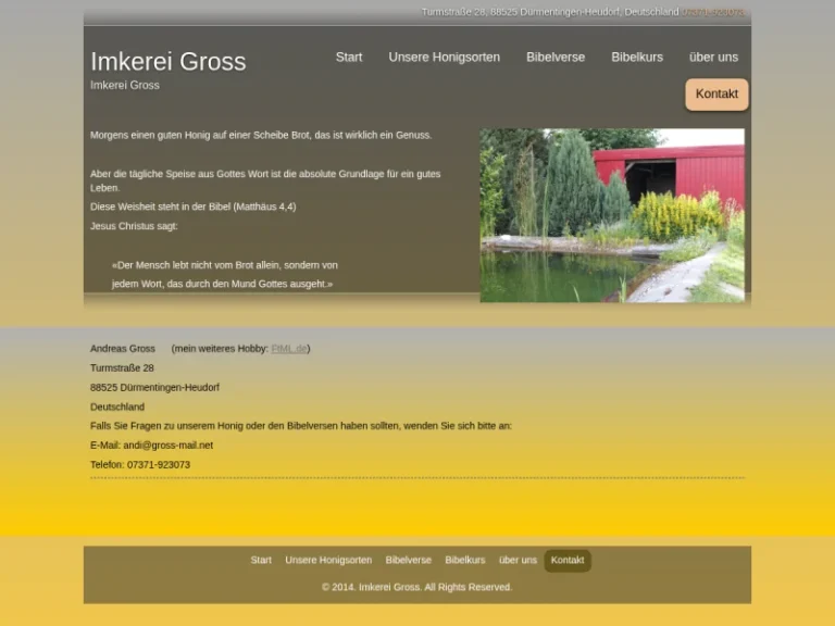 Imkerei Gross - Baden-Württemberg in Dürmentingen
