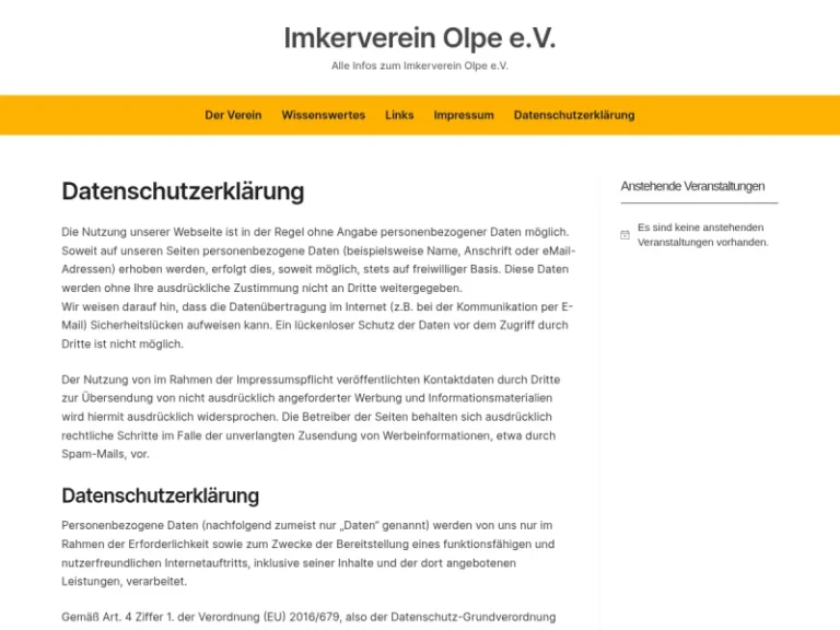 Imkerverein Olpe eV - Nordrhein-Westfalen in Olpe